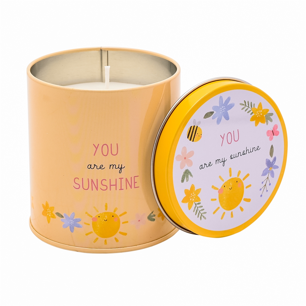 Widdop, Bingham & Co. Ltd Light Love Life "You Are My Sunshine" Candle Tin