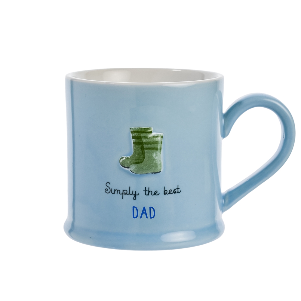 Widdop, Bingham & Co. Ltd Love Life Dad Embossed Mug