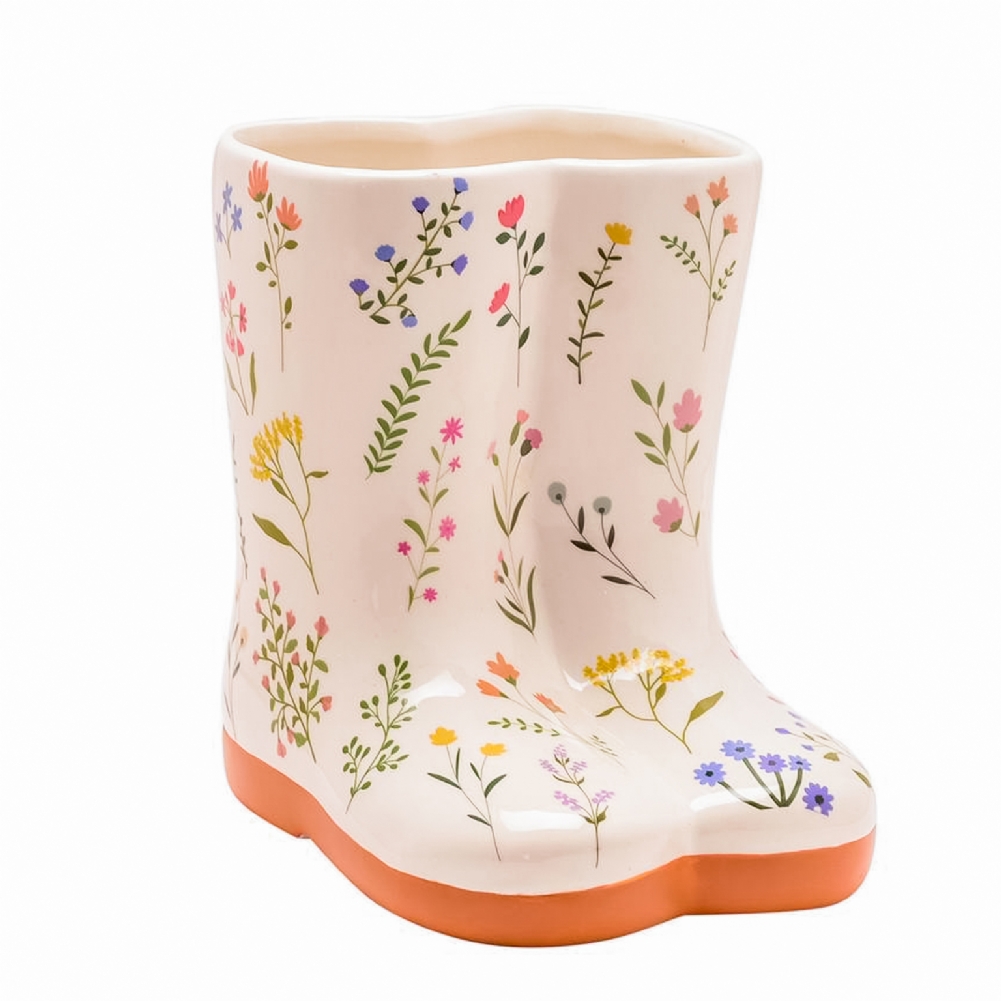 Widdop, Bingham & Co. Ltd The Cottage Garden Floral Wellies Ceramic Vase