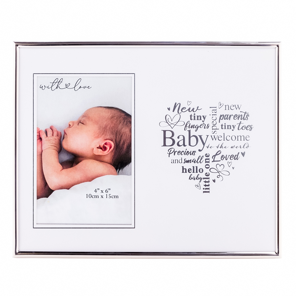 Widdop, Bingham & Co. Ltd Silver Baby Heart Photo Frame